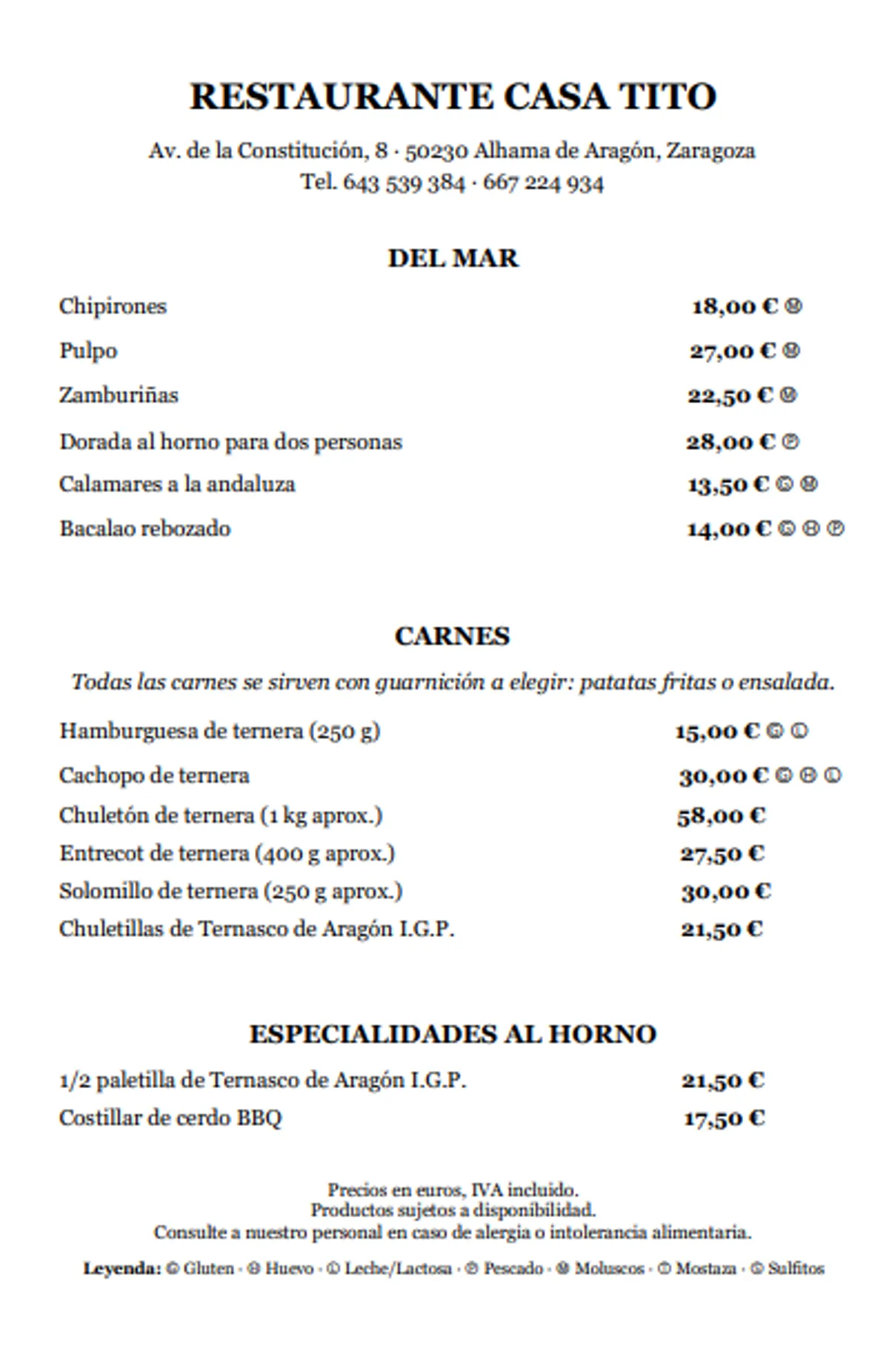 RESTAURANTE CASA TITO